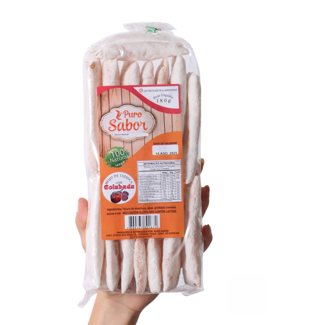 BEIJU DE TAPIOCA COM GOIABADA